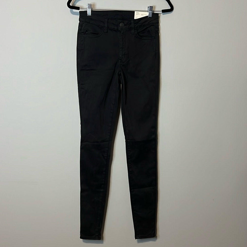 American Eagle Outfitters Hi-Rise Stretch Black Jegging 2/26 X-Long New NWT